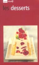 Couverture du livre « Guide Rouge ; Les Desserts » de Myrette Tiano aux éditions Solar