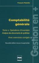 Couverture du livre « Comptabilité générale Tome 3 ; opérations d'inventaire » de Palumbo F aux éditions Pu De Grenoble
