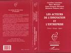 Couverture du livre « Les acteurs de l'innovation et l'entreprise » de  aux éditions L'harmattan