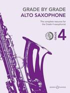 Couverture du livre « Grade by grade - alto saxophone saxophone +cd » de Janet Way aux éditions Boosey