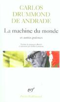Couverture du livre « La machine du monde ; et autres poèmes » de Carlos Drummond De Andrade aux éditions Gallimard