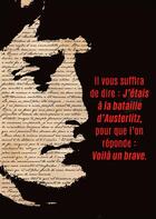 Couverture du livre « Affiche discours napoleon bonaparte » de  aux éditions De Taillac