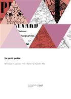 Couverture du livre « Le petit poete » de Association Poetique aux éditions Hachette Bnf