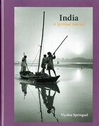 Couverture du livre « India a spiritual journey » de Nicolas Springael aux éditions Husson