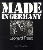 Couverture du livre « Leonard freed made in germany » de Leonard Freed aux éditions Steidl