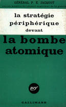 Couverture du livre « Strategie Periph Devant » de Jacquot Ga aux éditions Gallimard