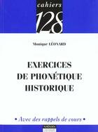 Couverture du livre « Exercices De Phonetique Historique » de Leonard aux éditions Nathan