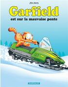 Couverture du livre « Garfield Tome 25 : Garfield est sur la mauvaise pente » de Jim Davis aux éditions Dargaud