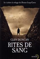 Couverture du livre « Rites de sang » de Glen Duncan aux éditions Denoel