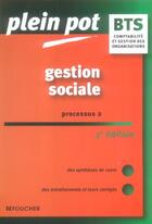 Couverture du livre « Gestion sociale processus 2 » de E Astien aux éditions Foucher