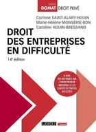 Couverture du livre « Droit des entreprises en difficulté : À jour des réformes sur l'entrepreneur individuel et les classes de parties affectées (14e édition) » de Caroline Houin-Bressand et Marie-Helene Monserie-Bon et Corinne Saint-Alary-Houin aux éditions Lgdj