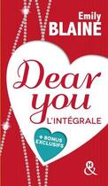 Couverture du livre « Dear you ; coffret » de Emily Blaine aux éditions Harlequin