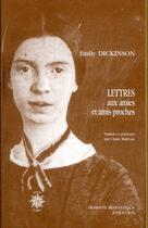 Couverture du livre « Lettres aux amies et amis proches » de Emily Dickinson aux éditions Corti