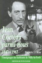 Couverture du livre « Jean Cocteau Parmi Nous » de Huguette Le Beau aux éditions Puits Fleuri