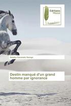 Couverture du livre « Destin manque d'un grand homme par ignorance » de Sanogo Amadou aux éditions Muse