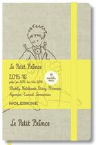 Couverture du livre « Agenda 18m semainier petit prince 2015-2016 poche tissus » de  aux éditions Moleskine