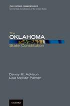 Couverture du livre « The Oklahoma State Constitution » de Mcnair Palmer Lisa aux éditions Oxford University Press Usa