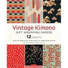 Couverture du livre « Vintage kimono flowers gift wrapping papers - 12 sheets /anglais » de  aux éditions Tuttle