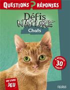 Couverture du livre « Défis nature ; je dessine les animaux ; chats » de Julie Delfour aux éditions Fleurus