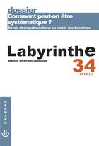 Couverture du livre « Dossier : comment peut-on être systématique ? » de  aux éditions Hermann