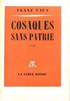 Couverture du livre « Cosaques sans patrie » de Taut Franz aux éditions Table Ronde