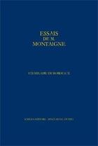 Couverture du livre « Essais » de Michel De Montaigne aux éditions Classiques Garnier