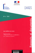 Couverture du livre « Les métiers en 2015 » de Estrade et Chardon aux éditions Documentation Francaise