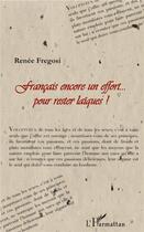 Couverture du livre « Francais encore un effort... pour rester laïques ! » de Renee Fregosi aux éditions L'harmattan