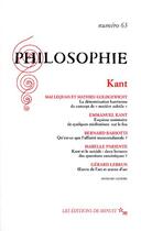 Couverture du livre « Kant » de  aux éditions Minuit