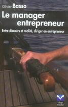 Couverture du livre « Manager entrepreneur (le) » de Basso/Olivier aux éditions Pearson