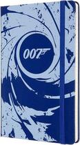 Couverture du livre « James bond carnet ligne grand format bleu ed 2019 » de Moleskine aux éditions Moleskine