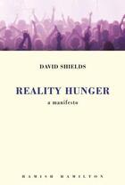 Couverture du livre « Reality Hunger » de David Shields aux éditions Penguin Books Ltd Digital