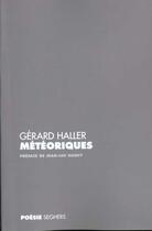 Couverture du livre « Meteoriques » de Haller/Nancy aux éditions Seghers