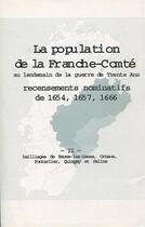 Couverture du livre « La population de la franche-comte au lendemain de la guerre de dix ans - t02 - la population de la f » de Francois Lassus aux éditions Pu De Franche Comte