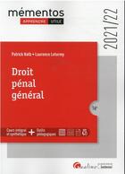 Couverture du livre « Droit pénal général (édition 2021/2022) » de Laurence Leturmy et Patrick Kolb aux éditions Gualino
