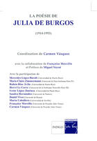 Couverture du livre « La poésie de Julia de Burgos (1914-1953) » de  aux éditions Indigo - Côté Femmes