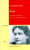 Couverture du livre « Eros » de Andreas-Salome aux éditions Minuit