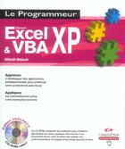 Couverture du livre « Excel et vba xp » de Mikael Bidault aux éditions Pearson