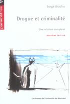 Couverture du livre « Drogue et criminalité » de Serge Brochu aux éditions Pu De Montreal