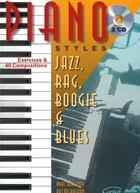 Couverture du livre « Piano style ; jazz, rag, boogie et blues » de Marc Bercovitz et Art Mickaelian aux éditions Carisch Musicom