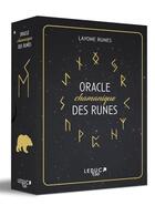 Couverture du livre « Oracle chamanique des runes » de Layone Runes aux éditions Leduc