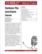 Couverture du livre « Darkstar ; the Java game server » de Brendan Burns aux éditions O'reilly Media