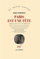 Couverture du livre « Paris est une fête » de Ernest Hemingway aux éditions Gallimard