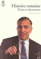 Couverture du livre « Histoire romaine textes et documents » de Le Bohec Y aux éditions Puf