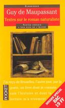 Couverture du livre « Textes Sur Le Roman Naturaliste » de Guy de Maupassant aux éditions Pocket