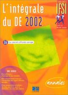 Couverture du livre « Integrale du de 2002 » de Editions Lamarre aux éditions Lamarre