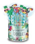 Couverture du livre « Boite 24 crayons gommes tropiques » de  aux éditions Cartotheque