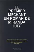 Couverture du livre « Le premier méchant » de Miranda July aux éditions Flammarion