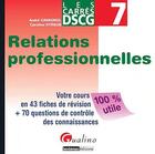 Couverture du livre « Relations professionnelles » de Cavagnol Straub aux éditions Gualino