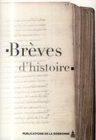 Couverture du livre « Breves d'histoire » de Beck/Bernardi aux éditions Editions De La Sorbonne